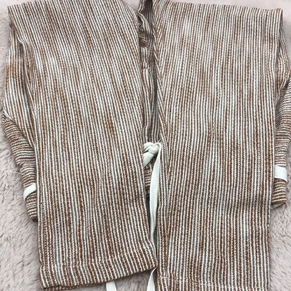 Free People light at sunrise cotton cropped drawstring pants